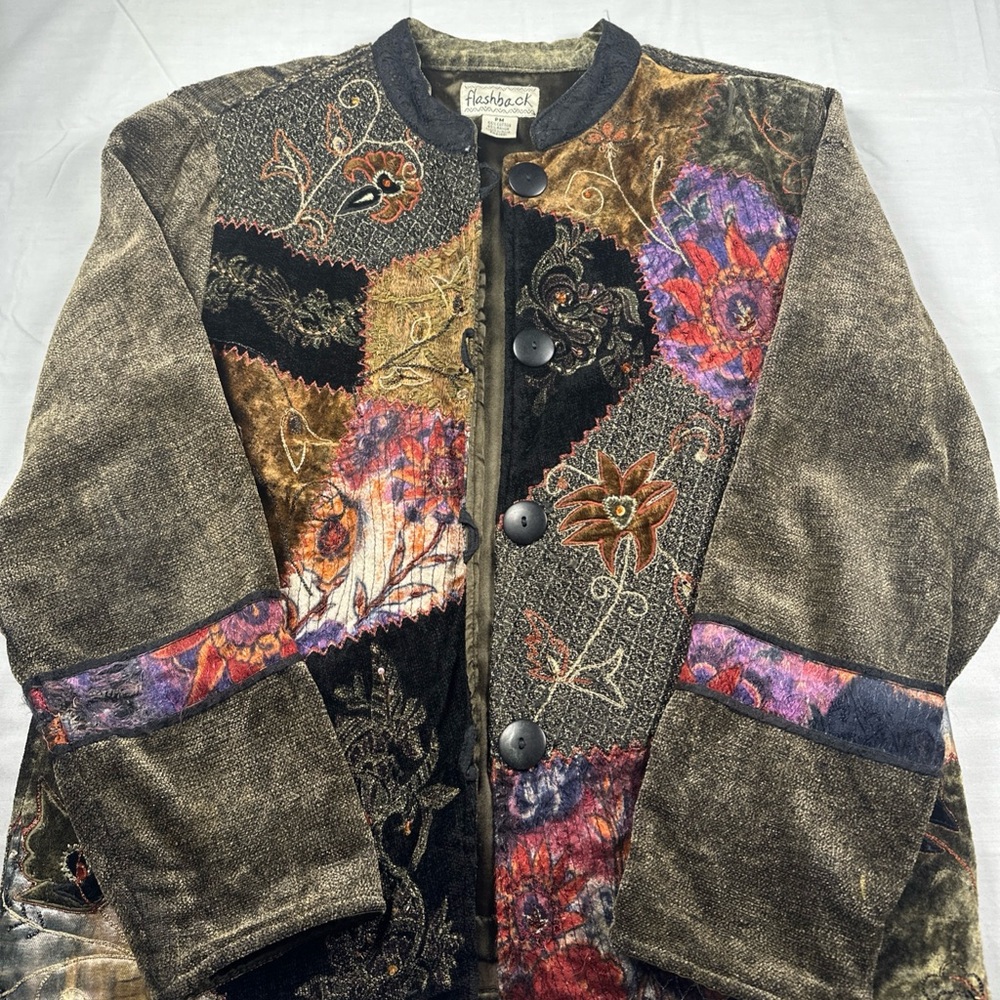 Flashback Women's Multicolor Patchwork Jacket - image 1